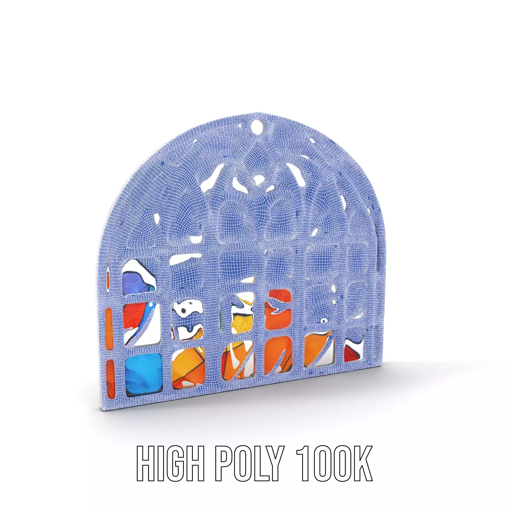 Vibrant Stained Glass model pack Low-poly 3D model_4