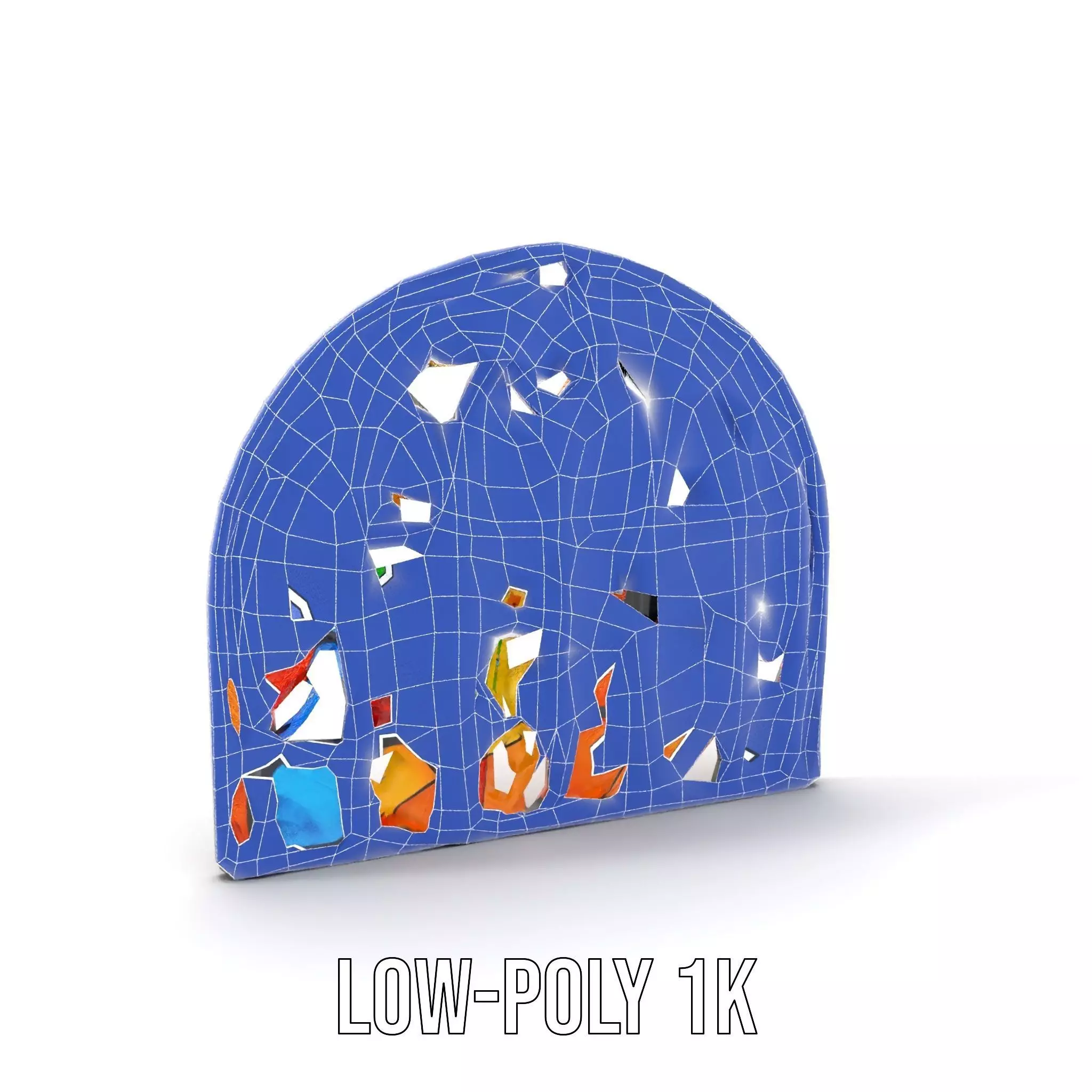 Vibrant Stained Glass model pack Low-poly 3D model_25