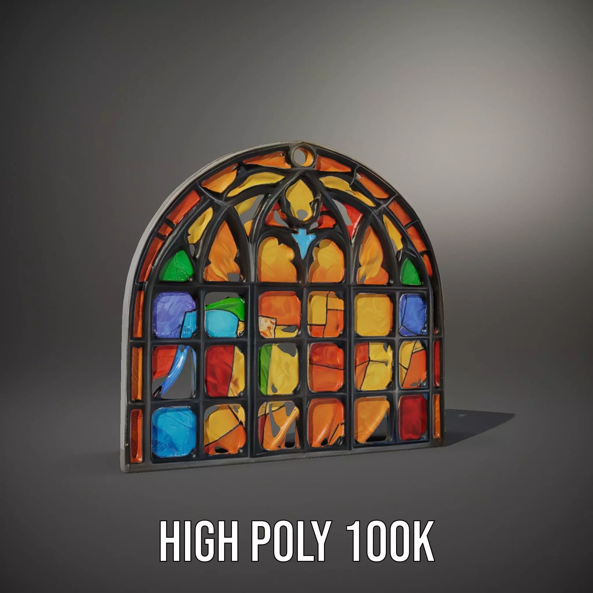 Vibrant Stained Glass model pack Low-poly 3D model_14