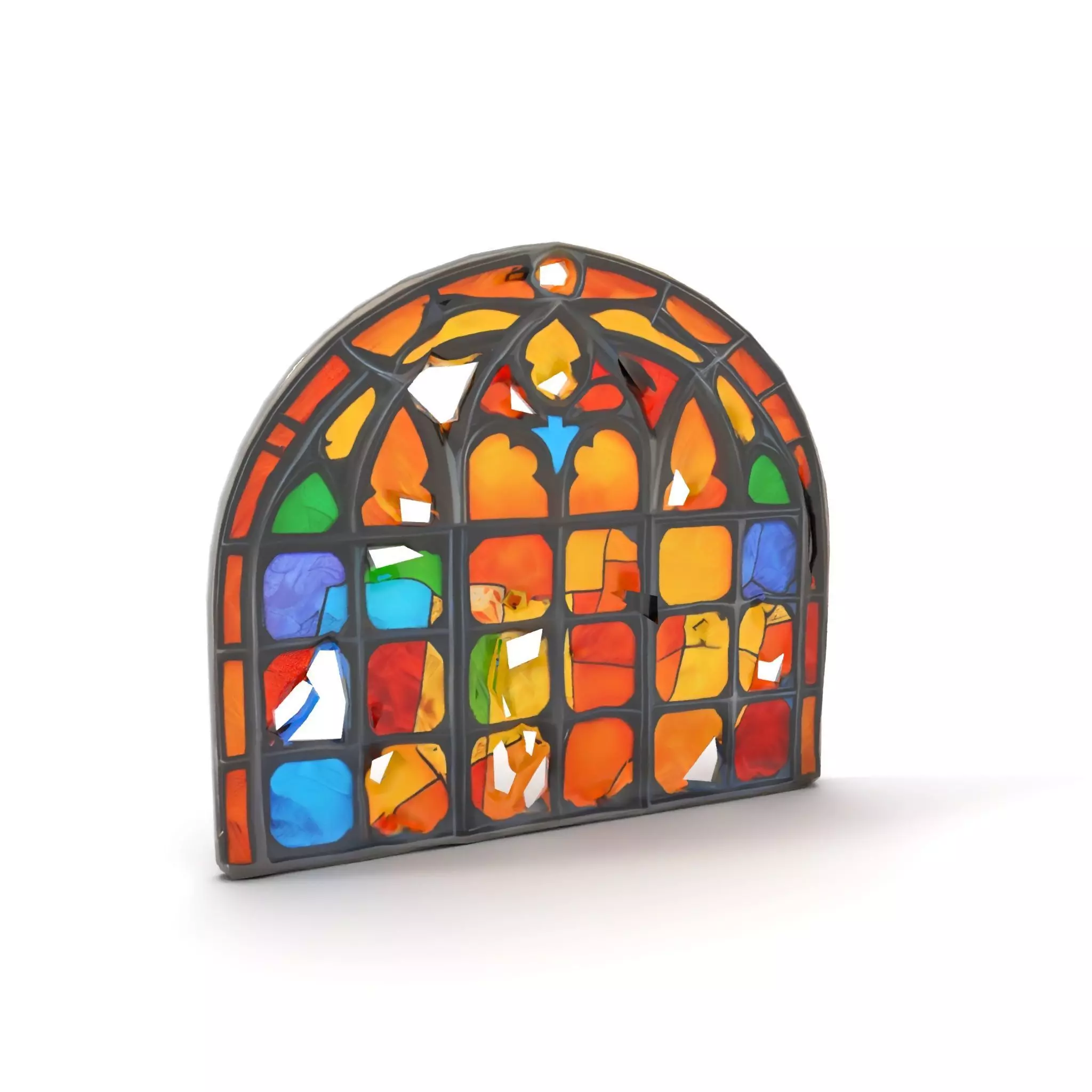 Vibrant Stained Glass model pack Low-poly 3D model_16
