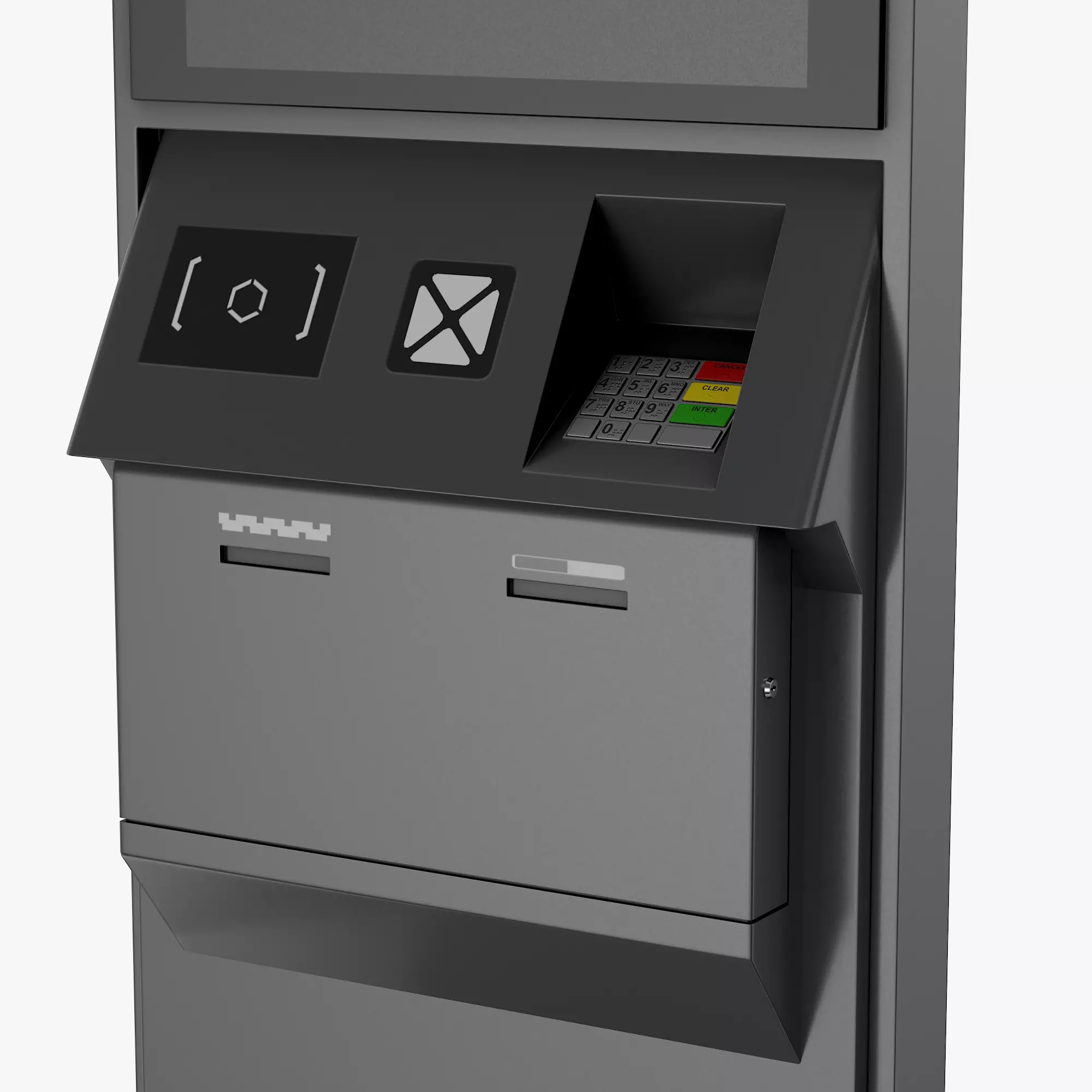 Electronic kiosk 3D model_4