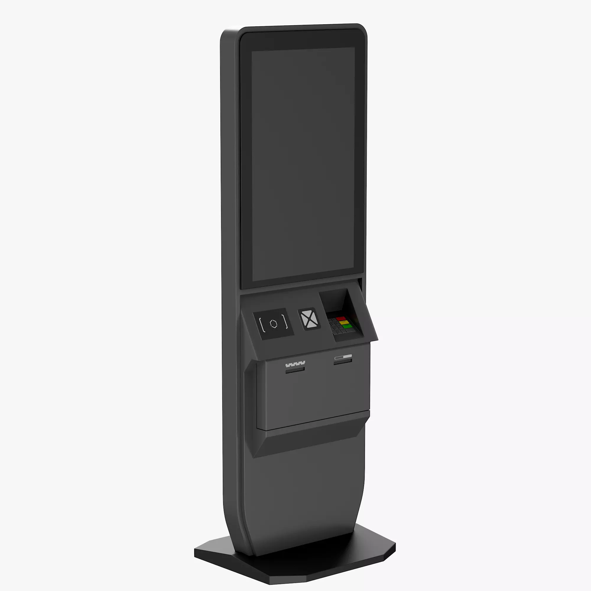 Electronic kiosk 3D model_1