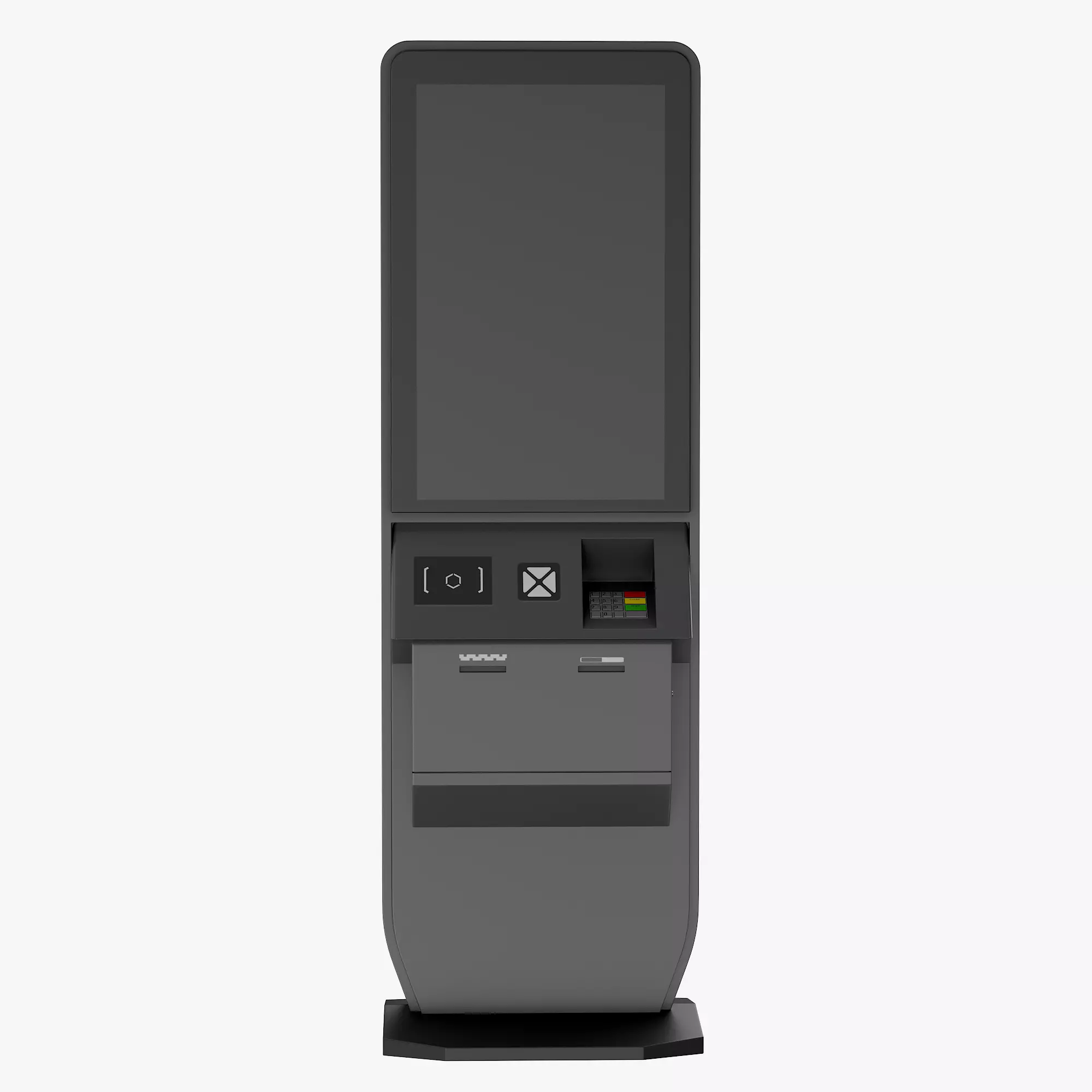 Electronic kiosk 3D model_2