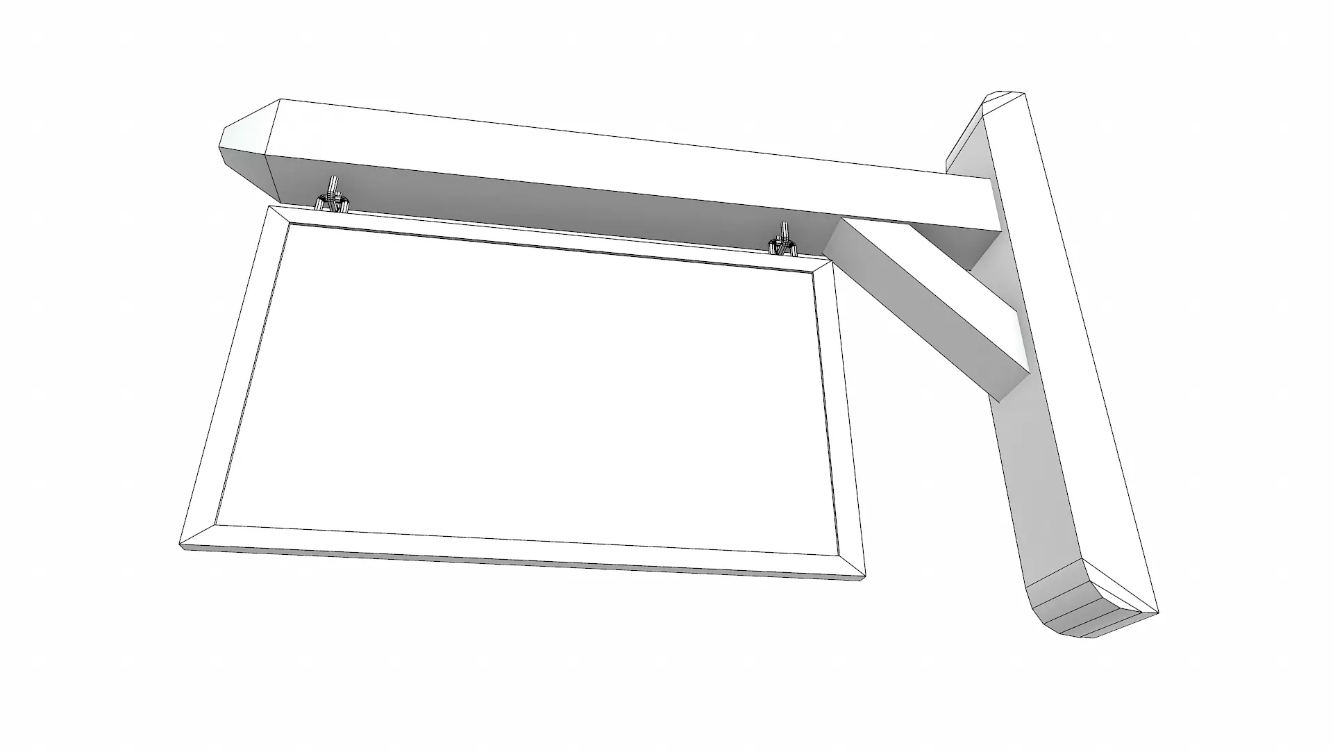 Medieval Wall Hanging Signboard Low-poly PBR Free low-poly 3D model_17