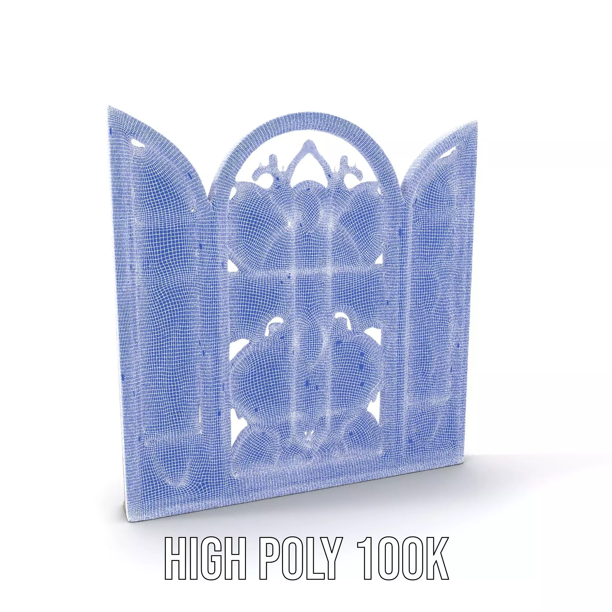 Antique Stained Glass Window model pack Low-poly 3D model_4