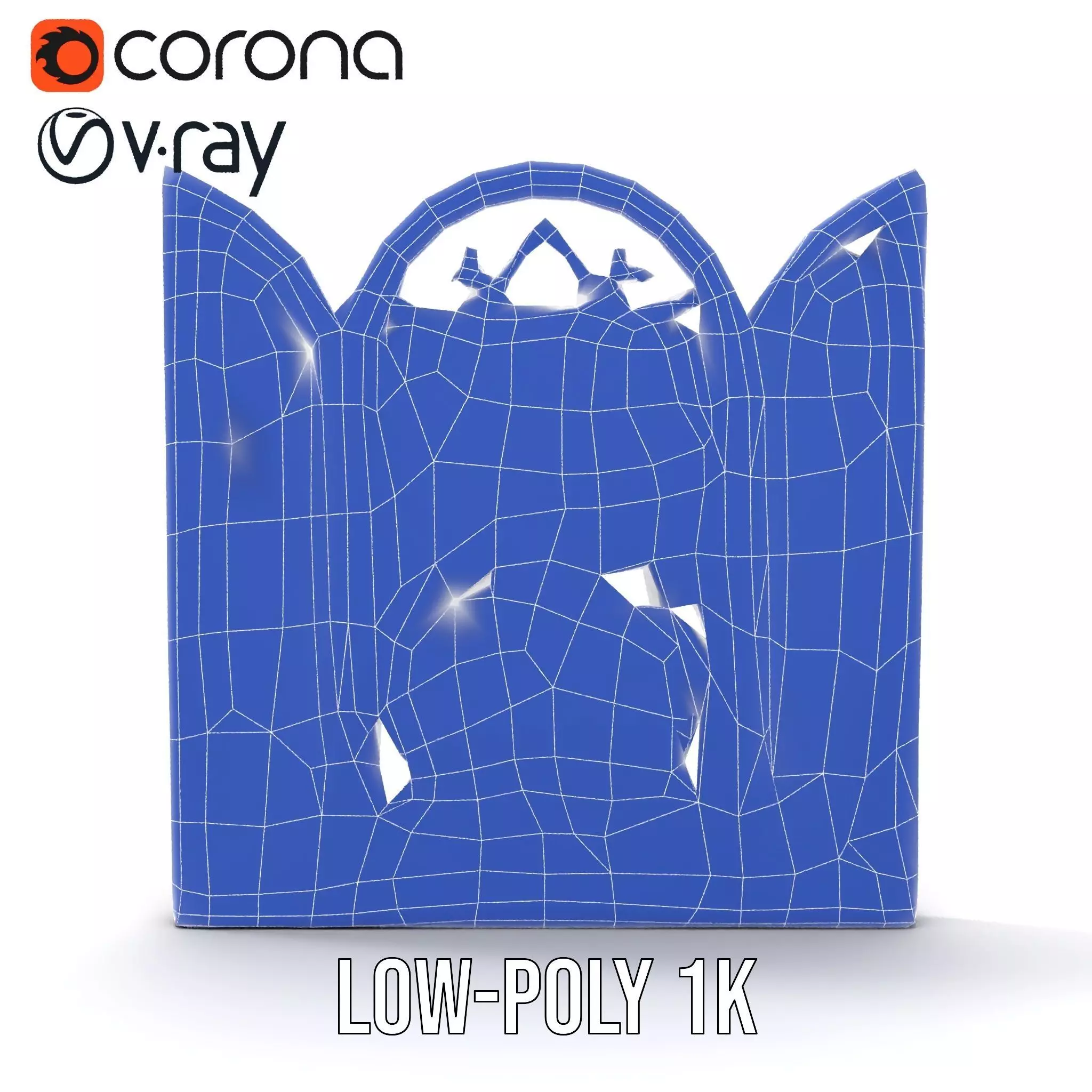 Antique Stained Glass Window model pack Low-poly 3D model_11