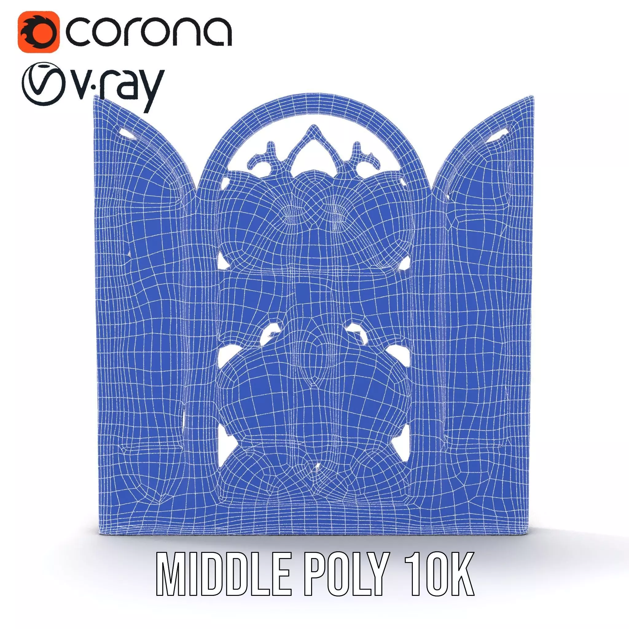 Antique Stained Glass Window model pack Low-poly 3D model_21