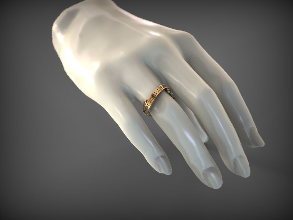Ring FAC FIDELI SIS FIDELIS 3D print model_3