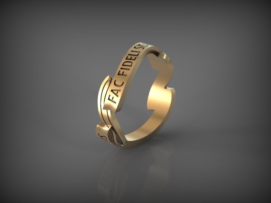 Ring FAC FIDELI SIS FIDELIS 3D print model_1