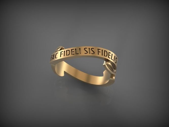 Ring FAC FIDELI SIS FIDELIS 3D print model