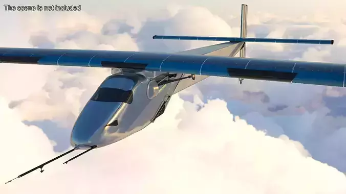 Solar Cargo Airplane Blue