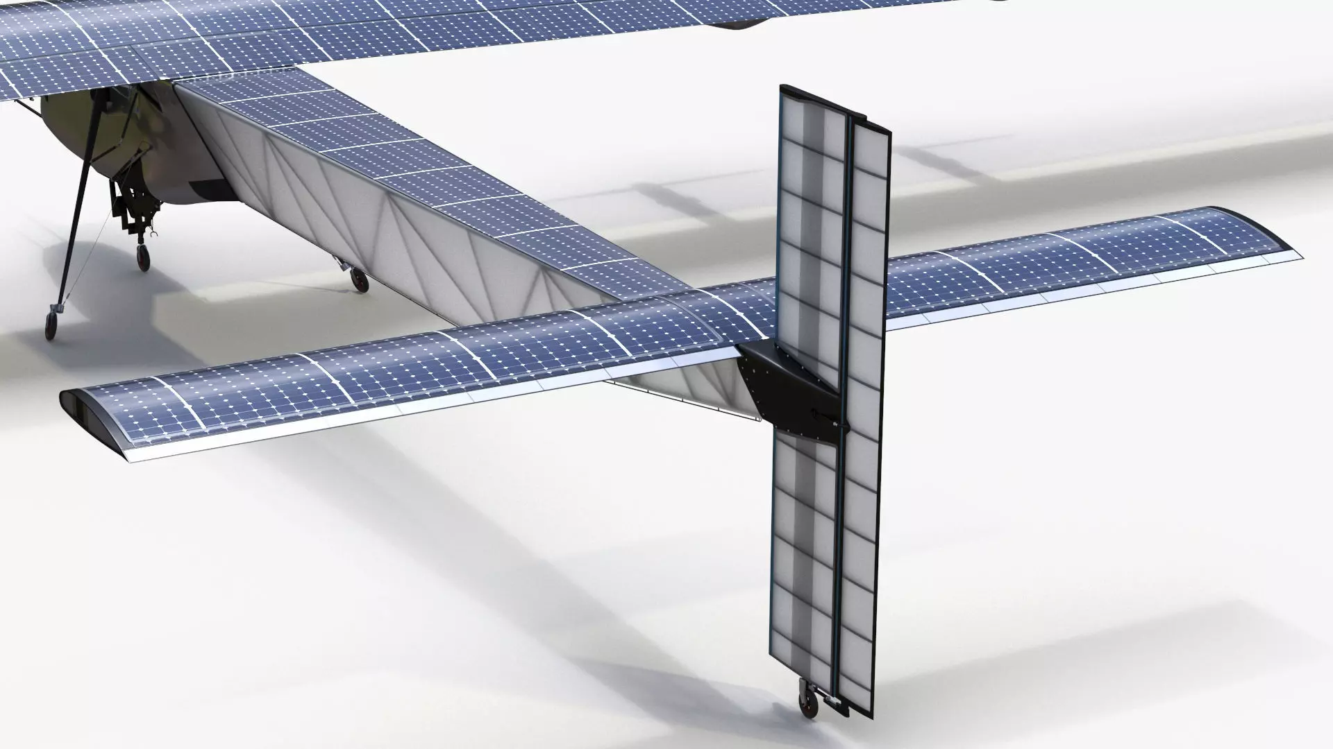 Solar Cargo Airplane Blue 3D model_13