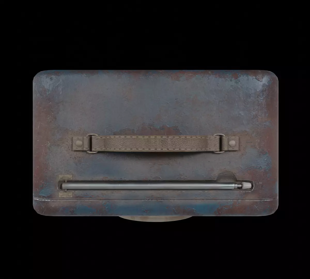 Retro Radio Low-poly 3D model_4