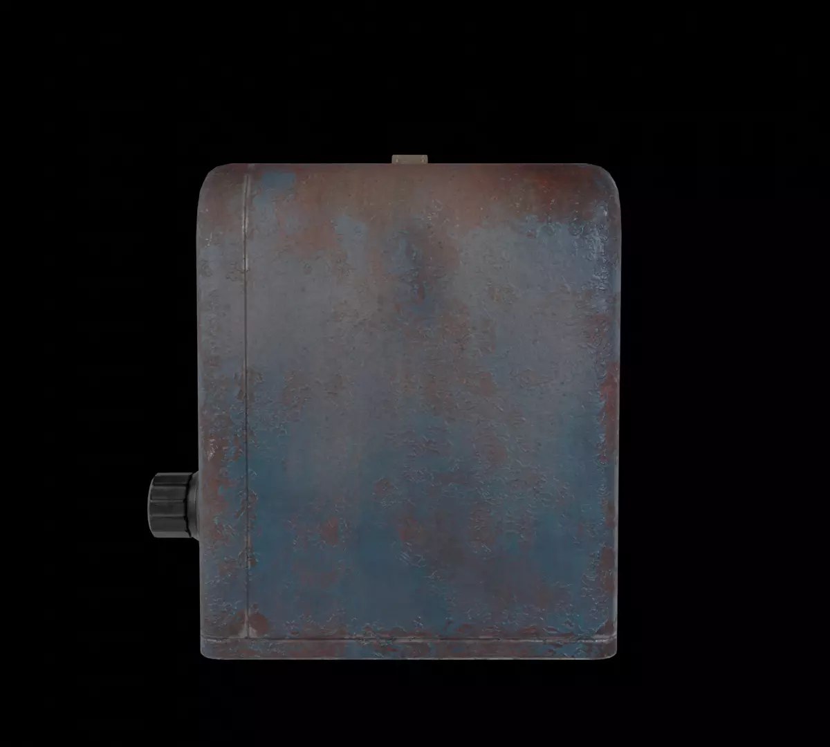 Retro Radio Low-poly 3D model_6