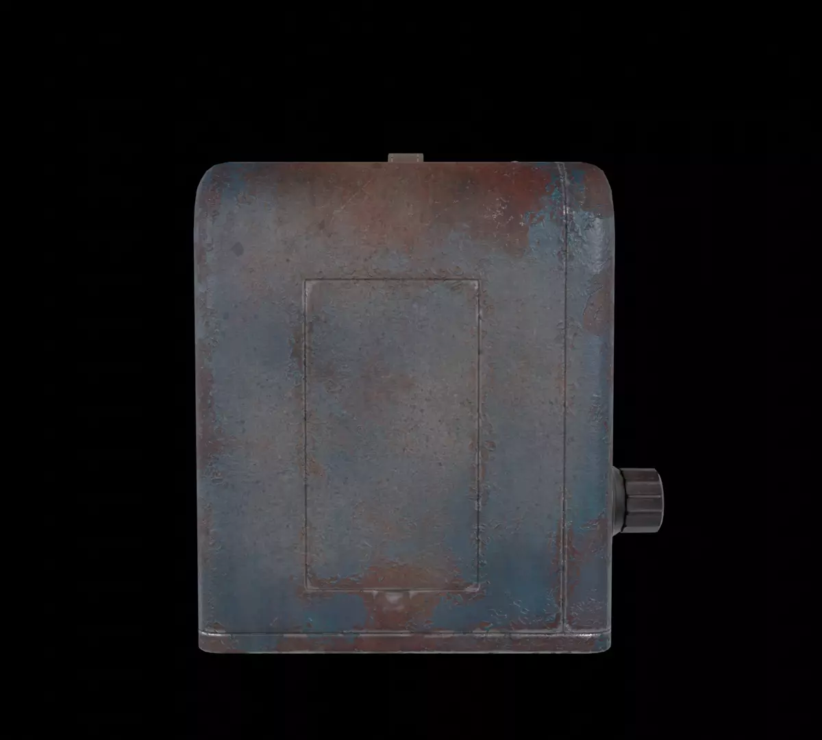 Retro Radio Low-poly 3D model_5