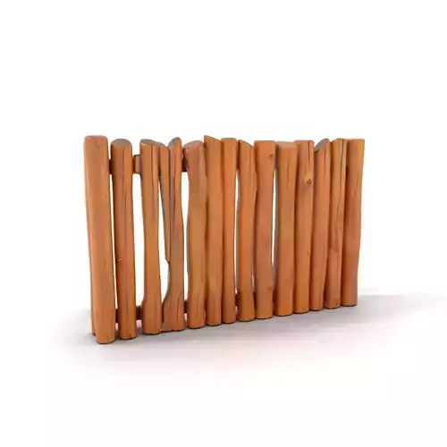 Rustic Wooden Fence model pack