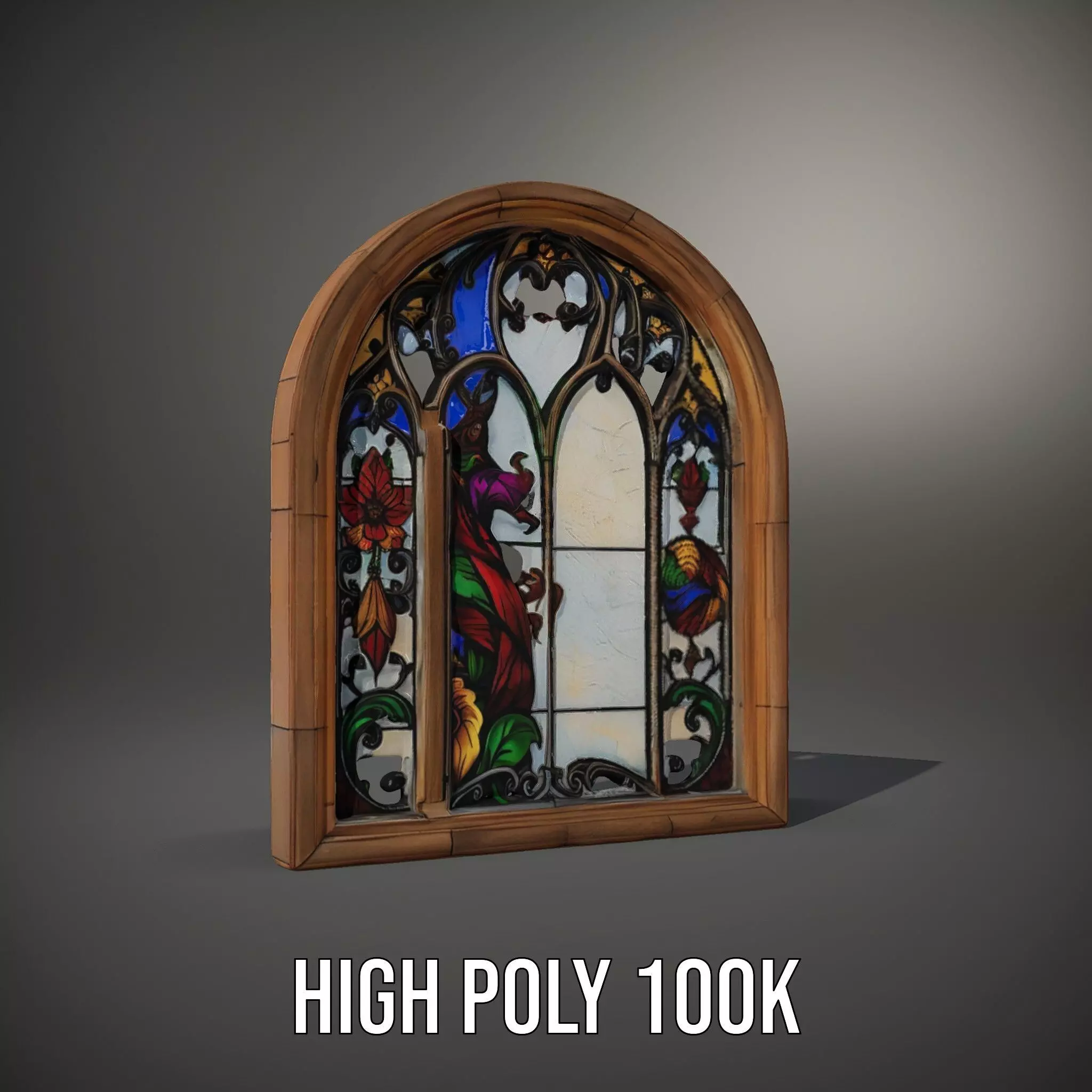Colorful Stained Glass Window model pack Low-poly 3D model_10