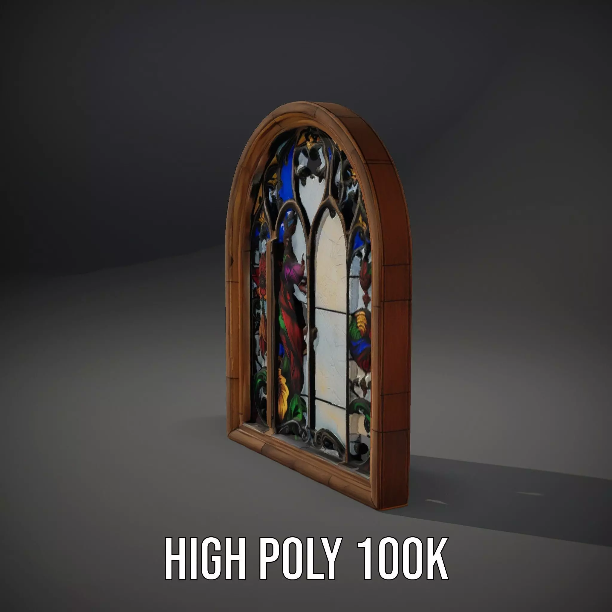 Colorful Stained Glass Window model pack Low-poly 3D model_8