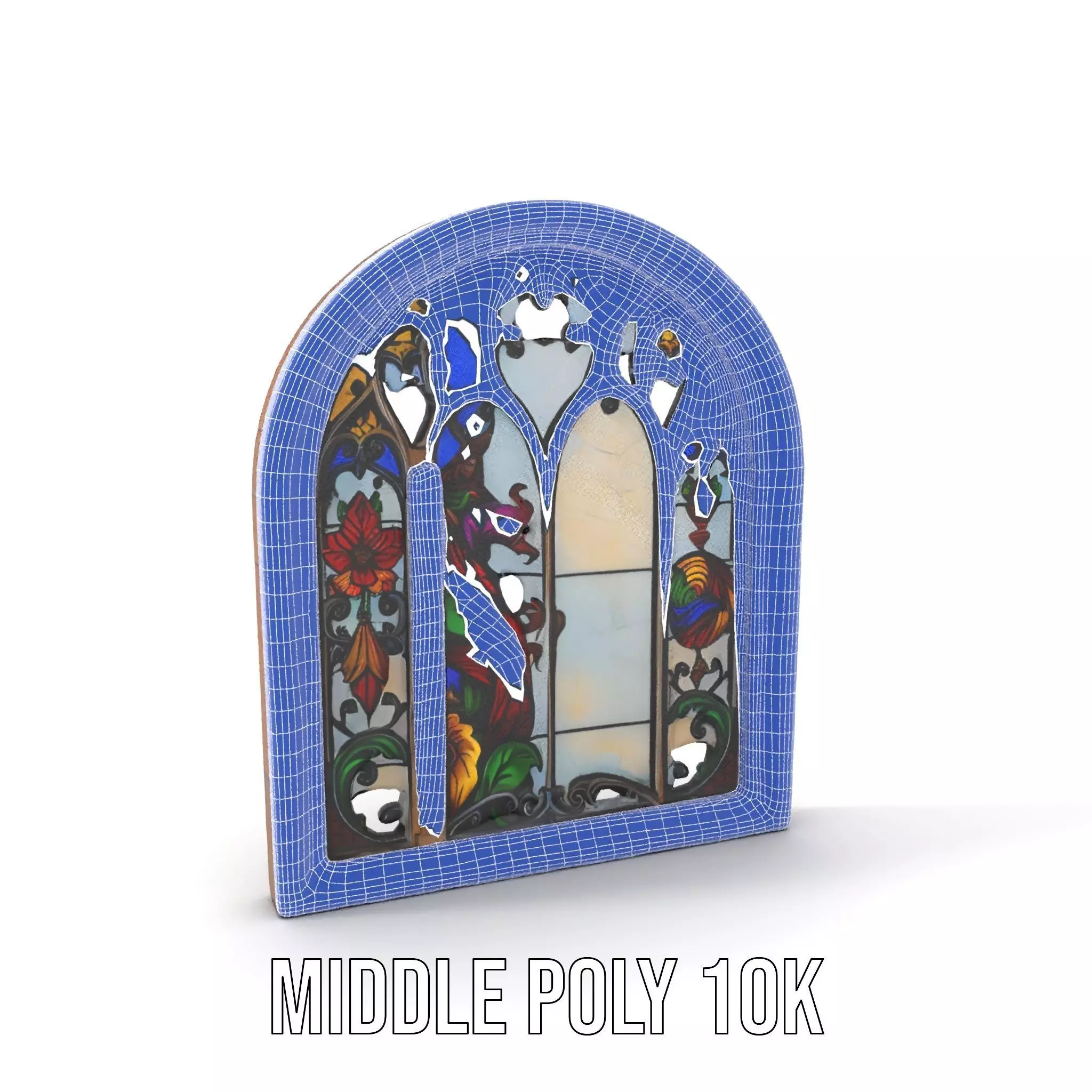Colorful Stained Glass Window model pack Low-poly 3D model_18