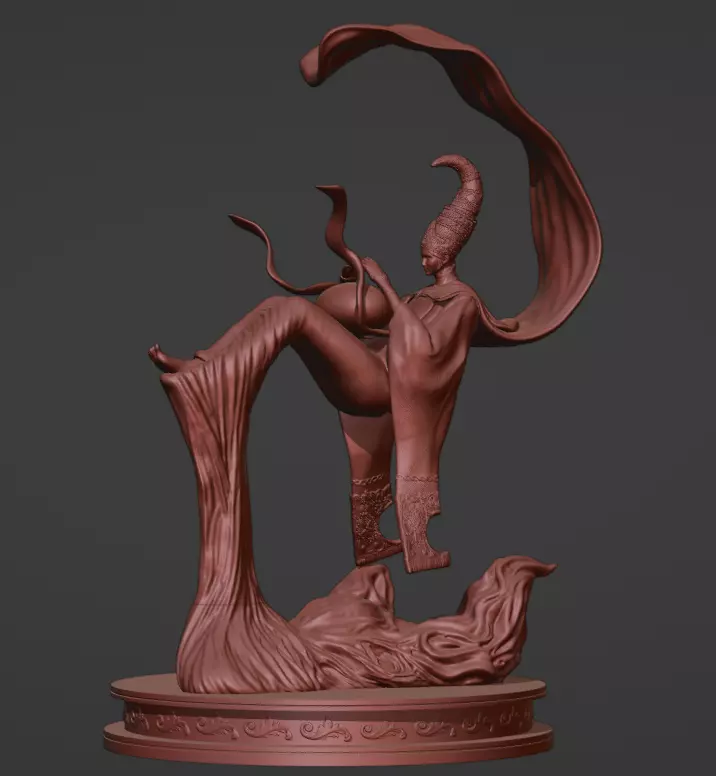 Queen Moon Elden ring 3D print model_1