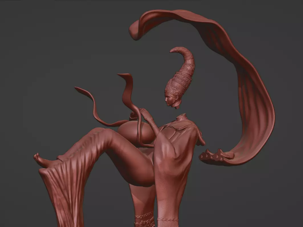 Queen Moon Elden ring 3D print model_2