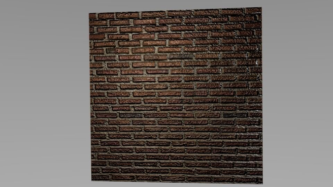 wall with high graphics Free 3D model