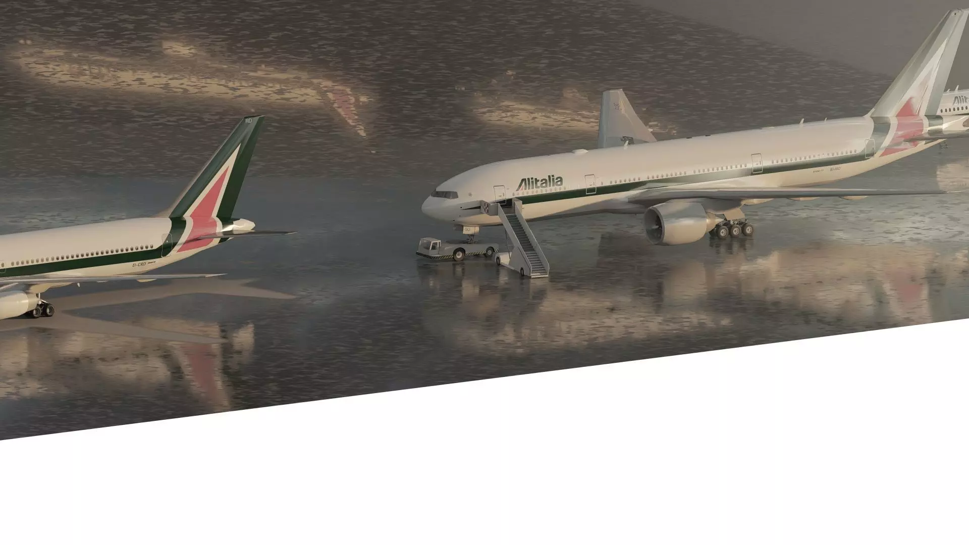 Boeing 777-200 767-300 and MD-82 3D model