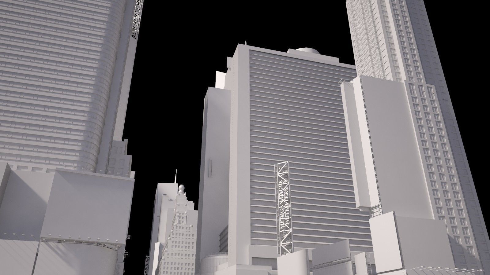 New York Times Square at Day and Night 3D model_12