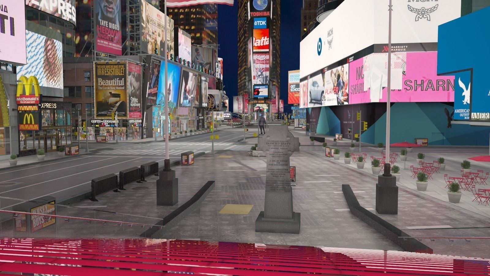 New York Times Square at Day and Night 3D model_20