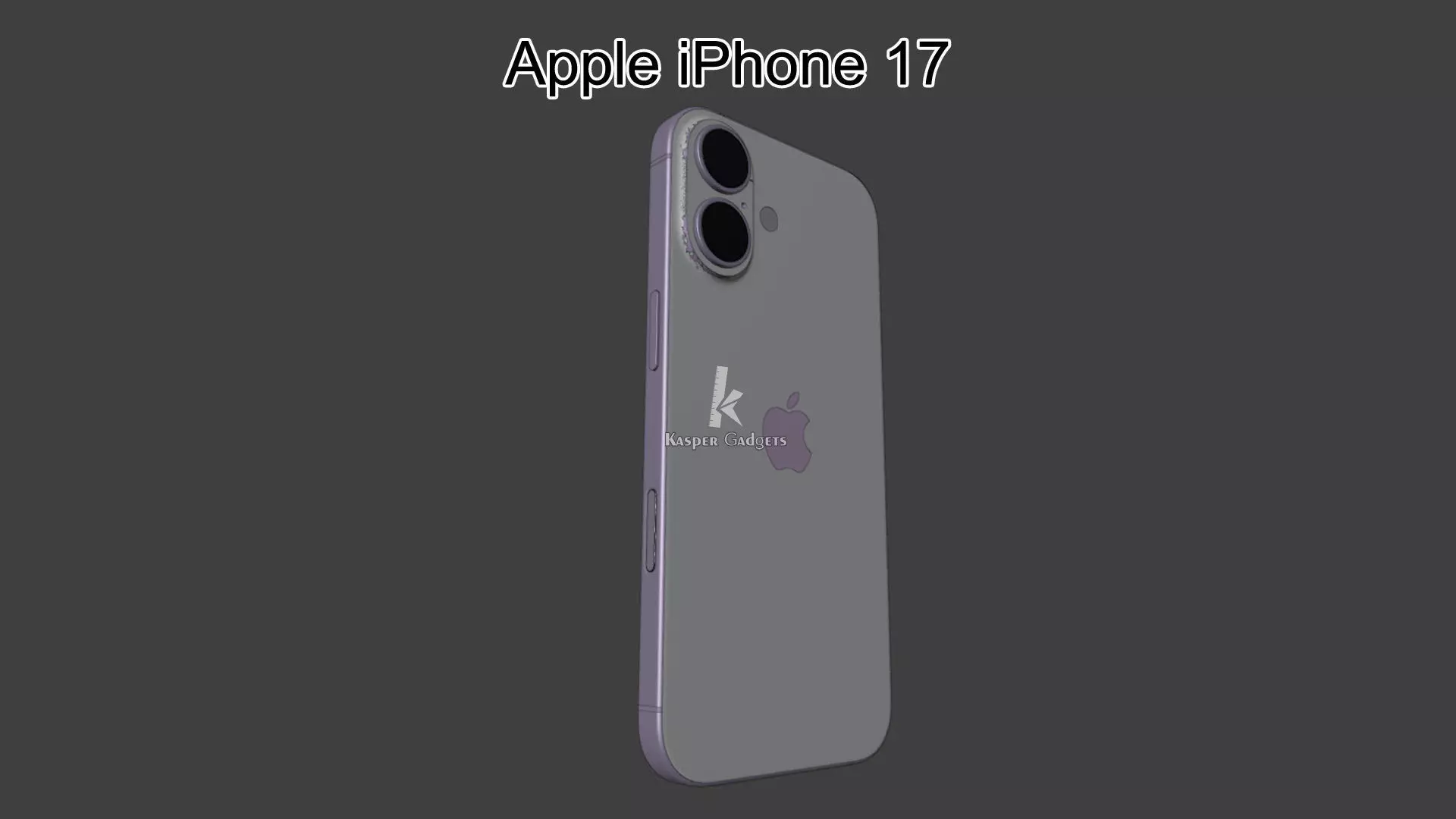 Apple iPhone 17 Lavender 3D print model_4