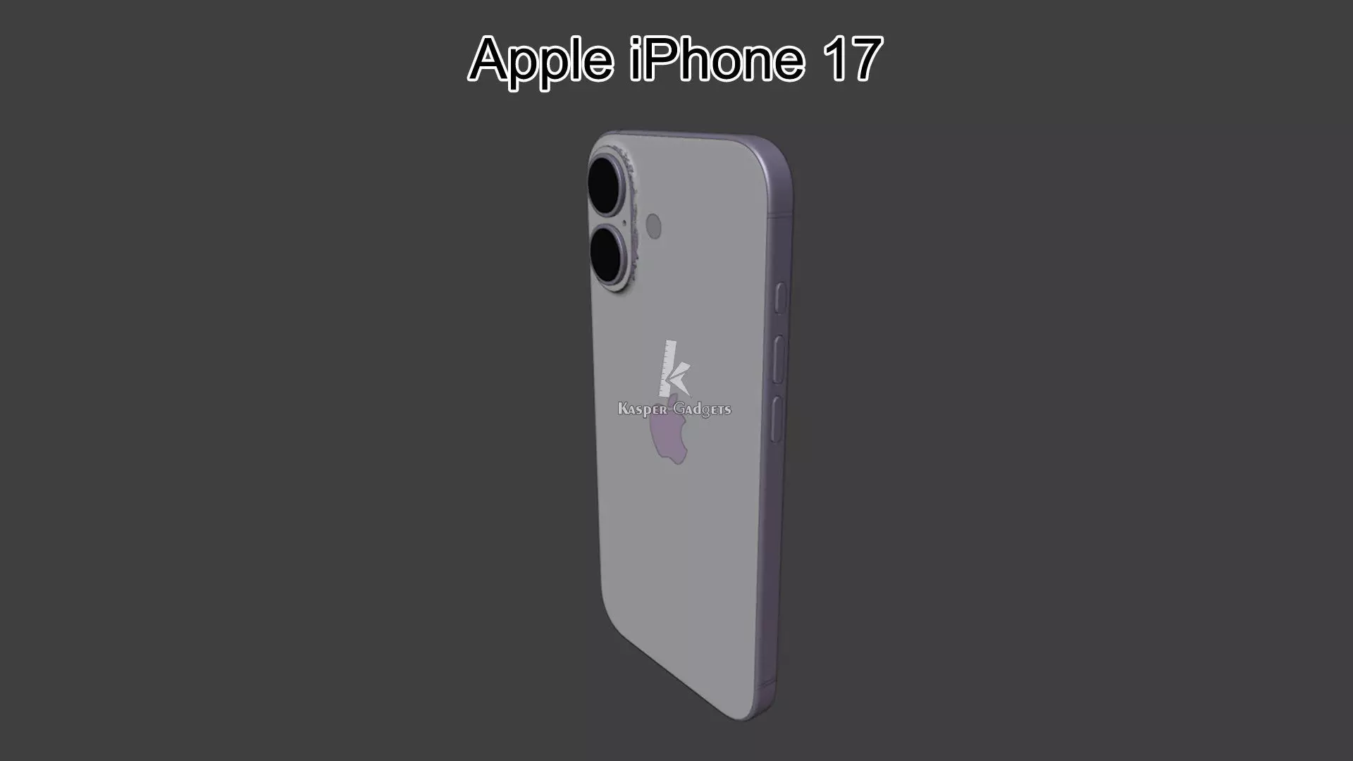 Apple iPhone 17 Lavender 3D print model_3