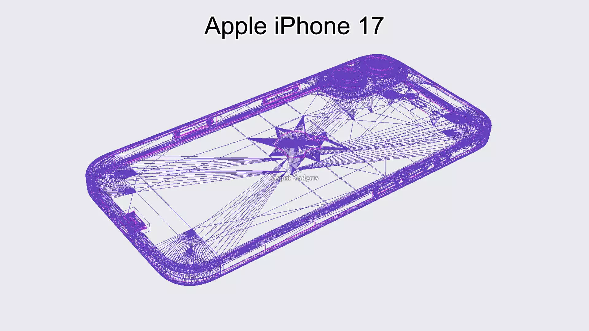 Apple iPhone 17 Lavender 3D print model_11