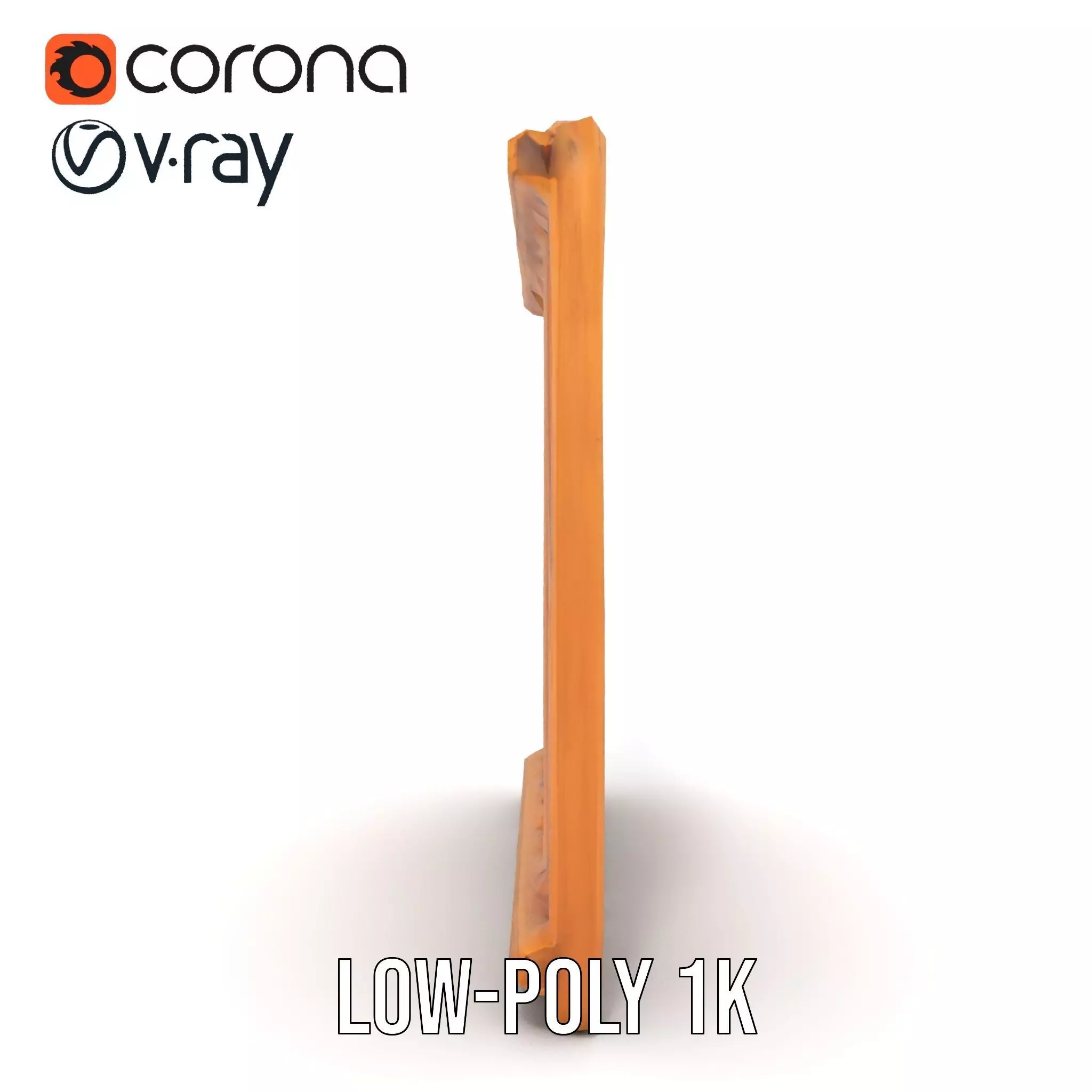 Rustic Wooden Fence model pack Low-poly 3D model_12