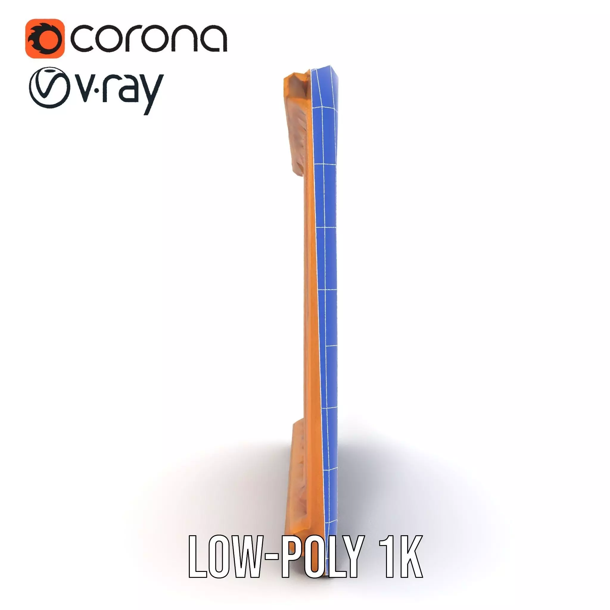 Rustic Wooden Fence model pack Low-poly 3D model_31