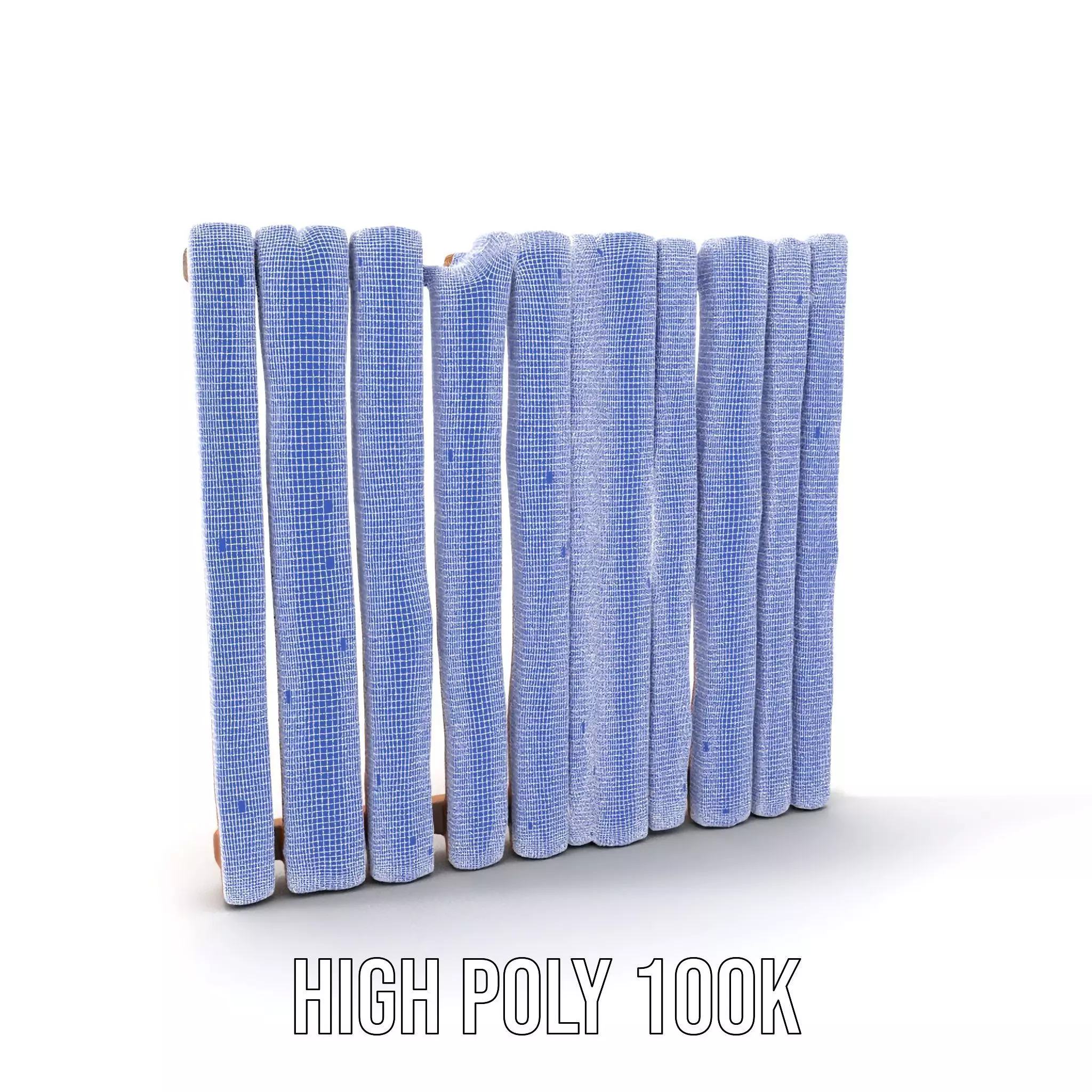 Rustic Wooden Fence model pack Low-poly 3D model_4