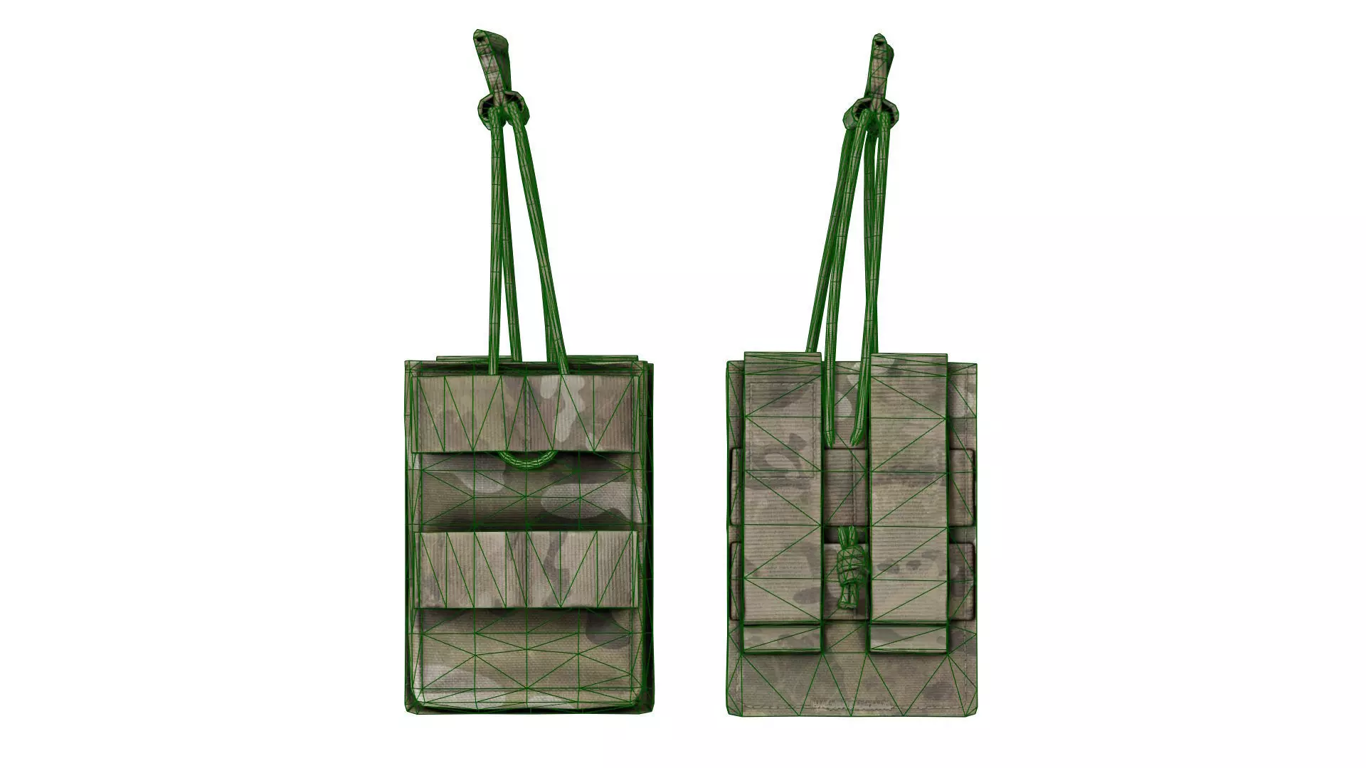 ADA MILITARY POUCHES BUNDLE 02 Low-poly 3D model_8