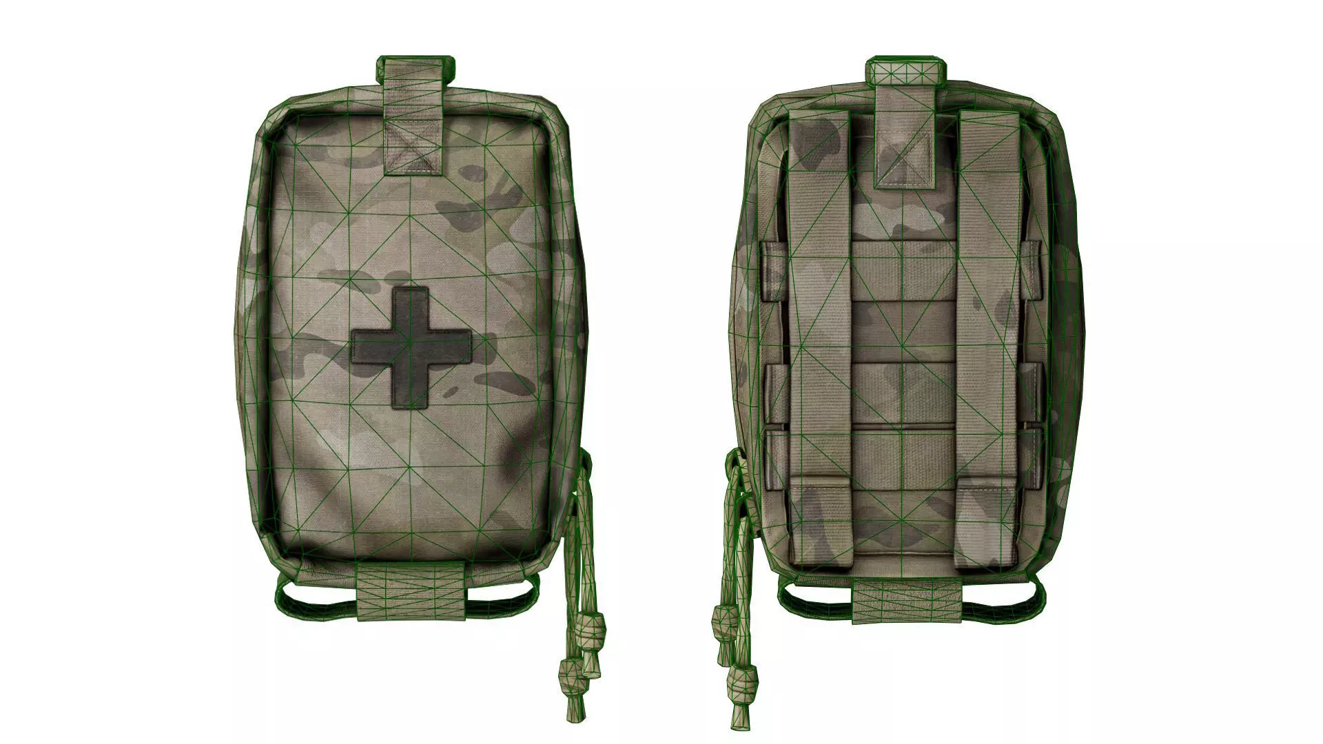 ADA MILITARY POUCHES BUNDLE 02 Low-poly 3D model_9