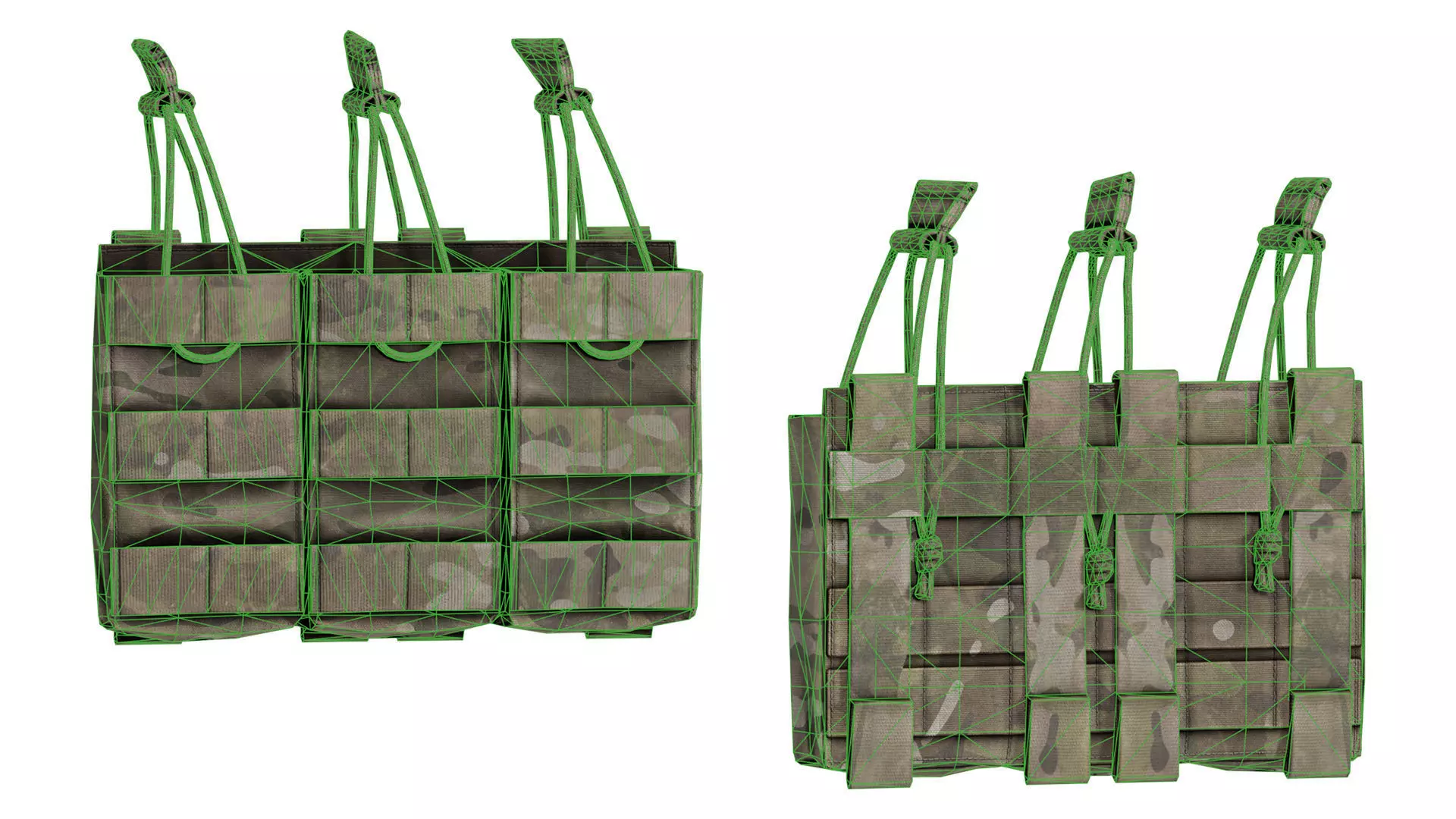 ADA MILITARY POUCHES BUNDLE 02 Low-poly 3D model_7