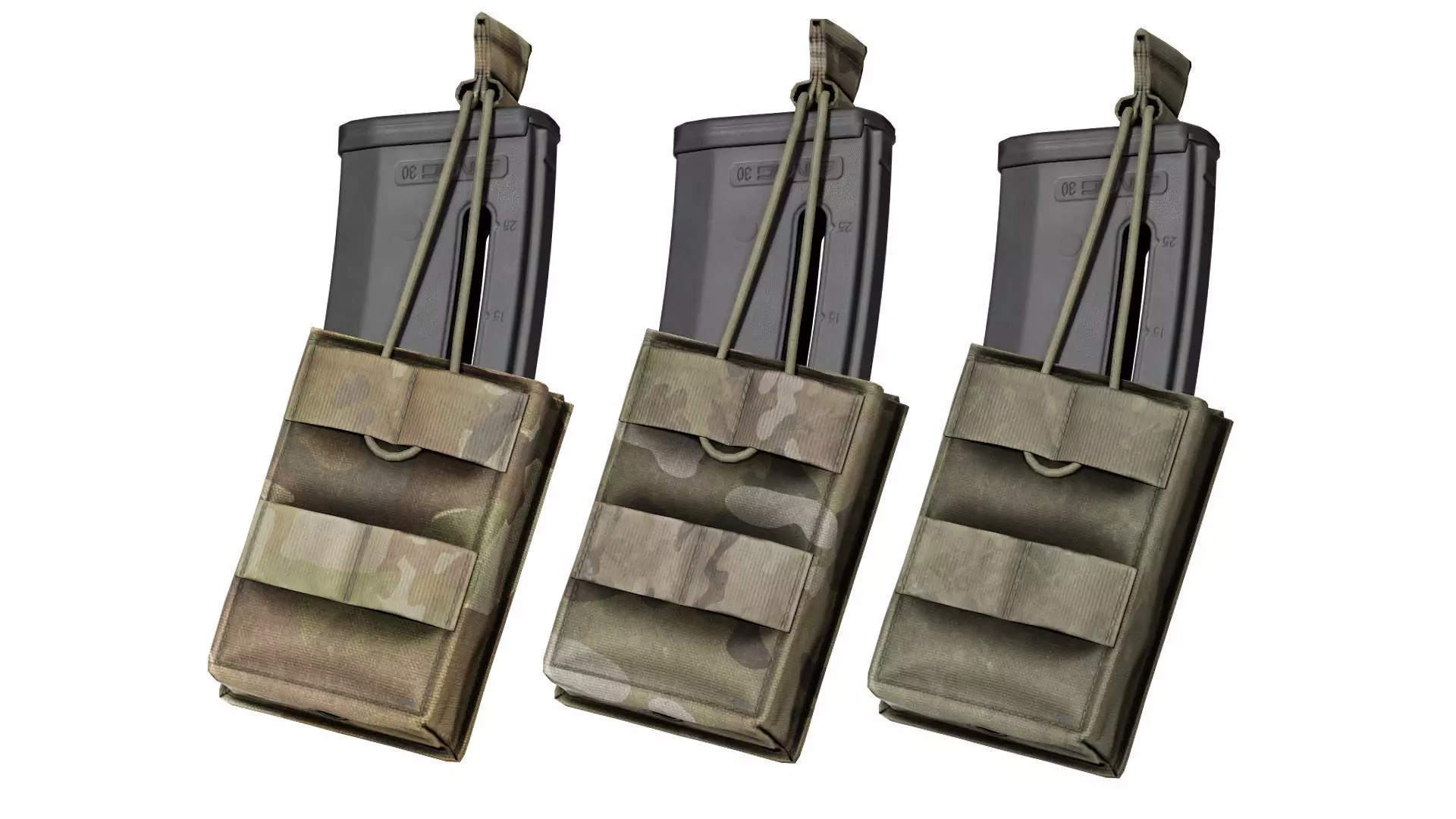 ADA MILITARY POUCHES BUNDLE 02 Low-poly 3D model_3