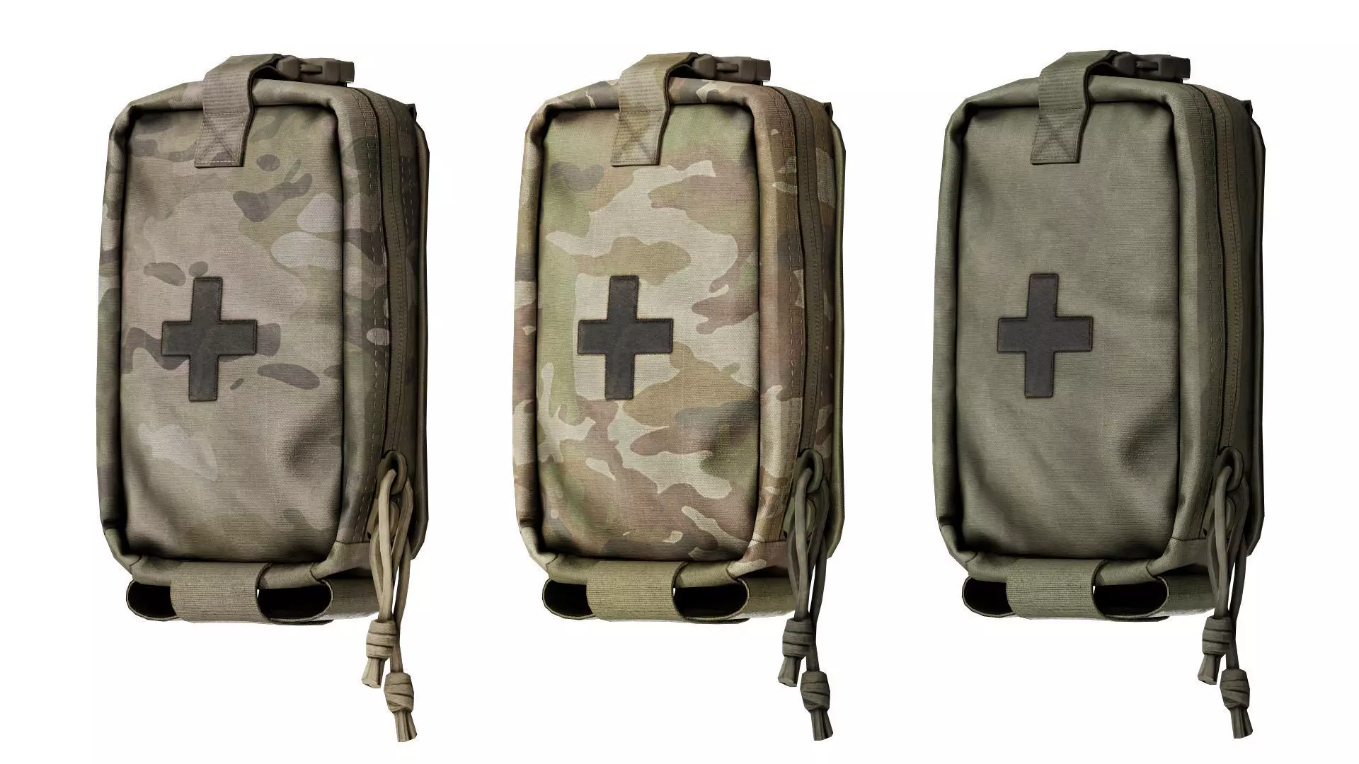 ADA MILITARY POUCHES BUNDLE 02 Low-poly 3D model_5