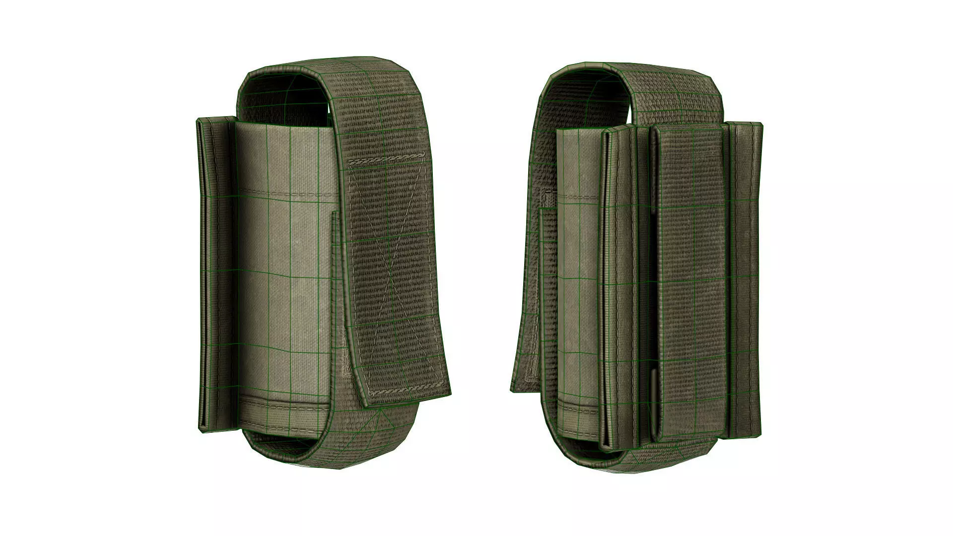 ADA MILITARY POUCHES BUNDLE 02 Low-poly 3D model_10