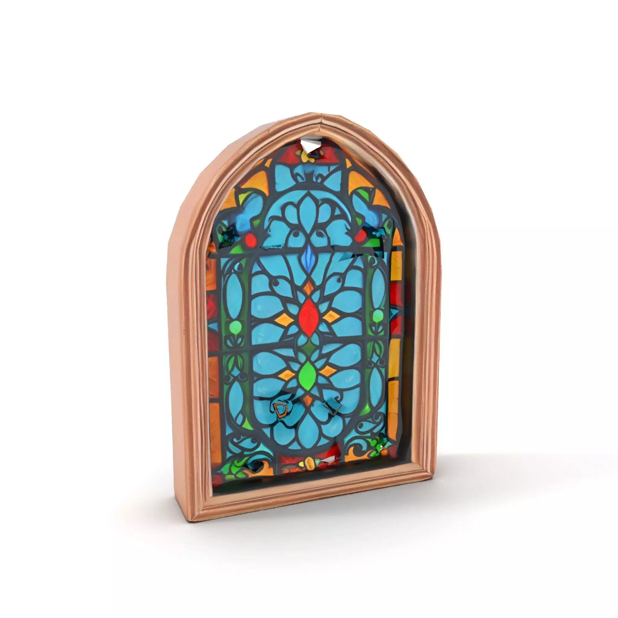 Vibrant Gothic Stained Glass model pack Low-poly 3D model_16