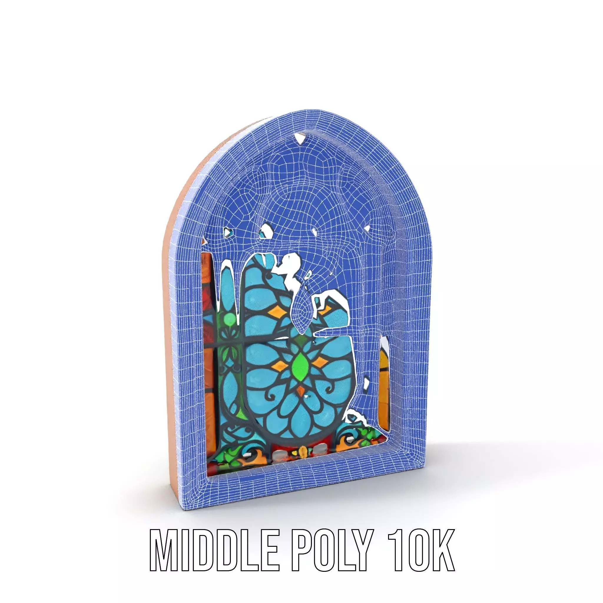 Vibrant Gothic Stained Glass model pack Low-poly 3D model_15