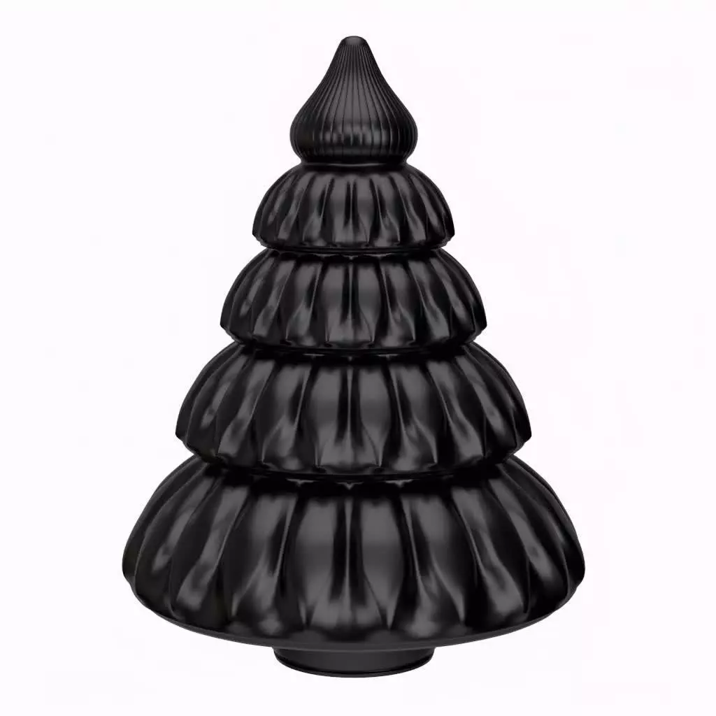 Puffy Christmas Tree Set STL - Print in Place 3D print model_5