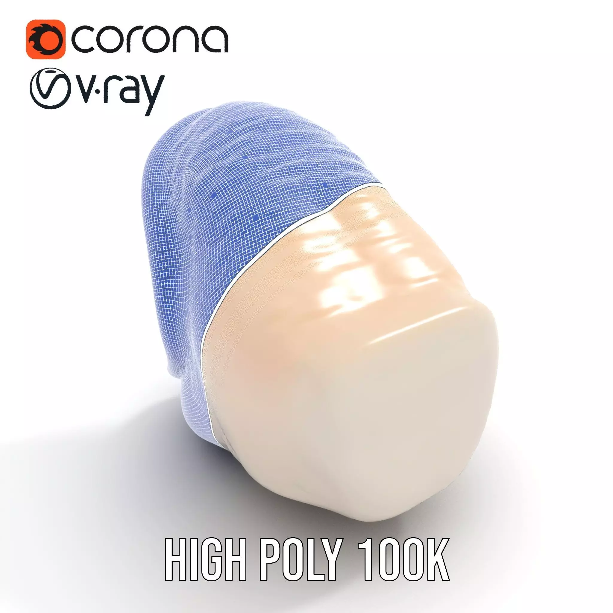 Open Mouth Expression model pack Low-poly 3D model_26