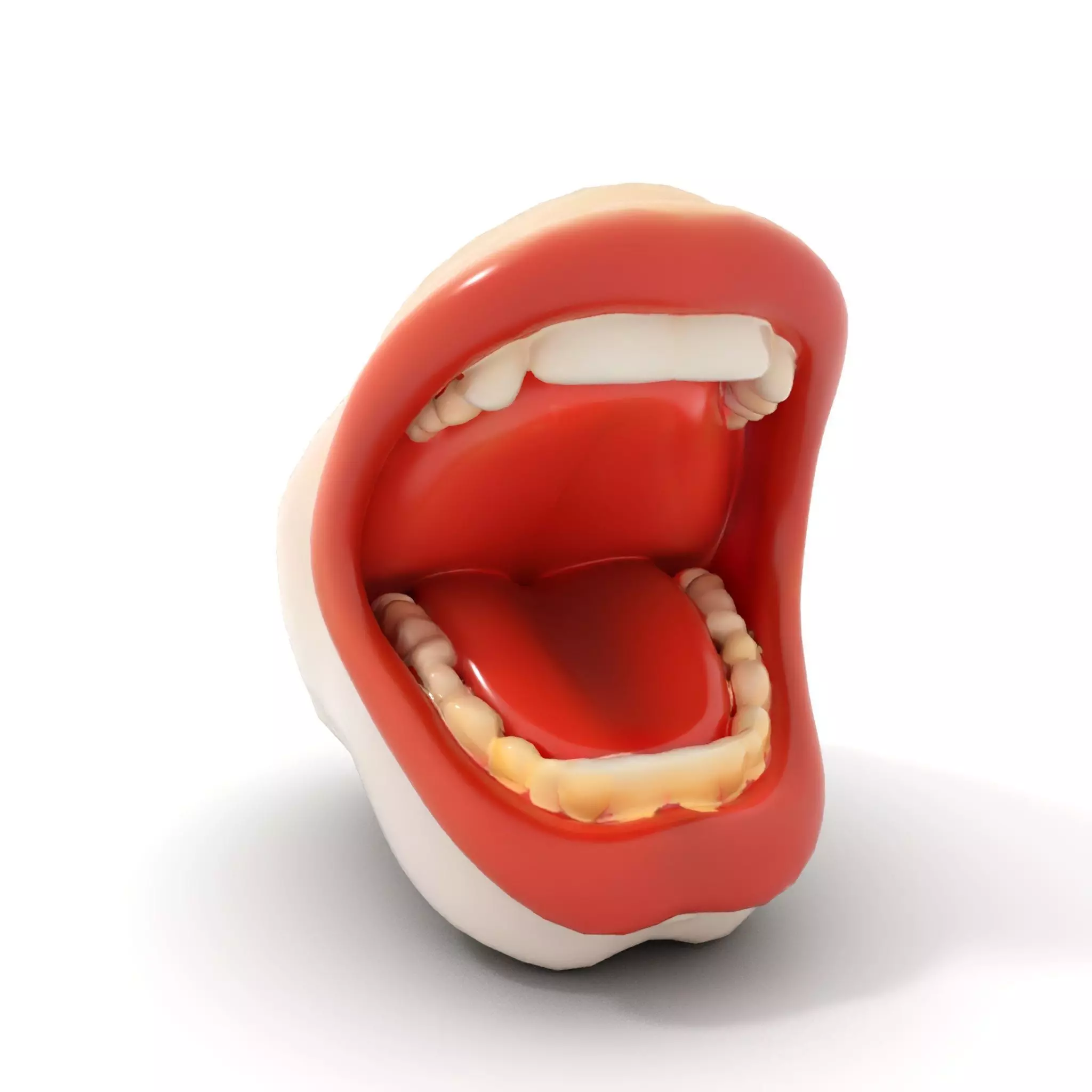 Open Mouth Expression model pack Low-poly 3D model_5