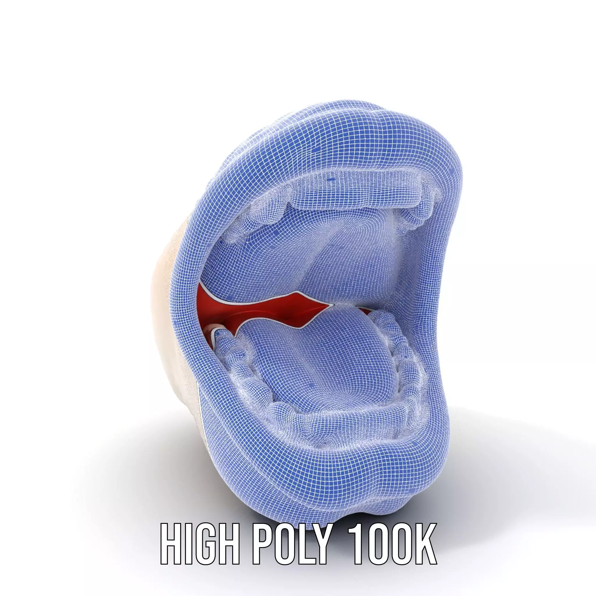 Open Mouth Expression model pack Low-poly 3D model_4