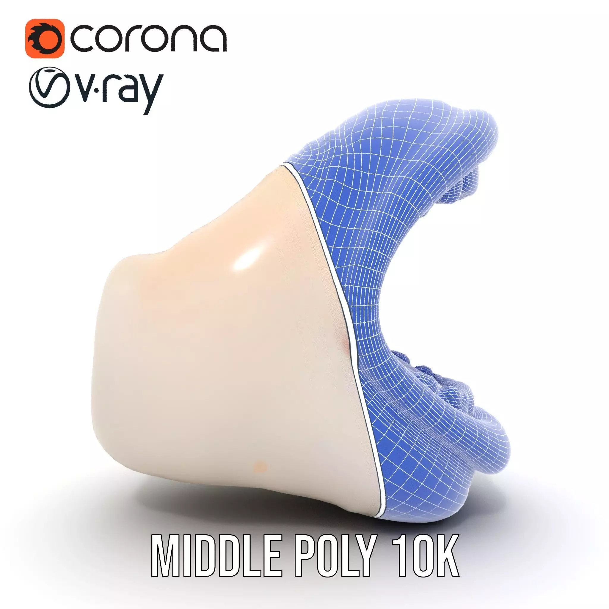 Open Mouth Expression model pack Low-poly 3D model_27