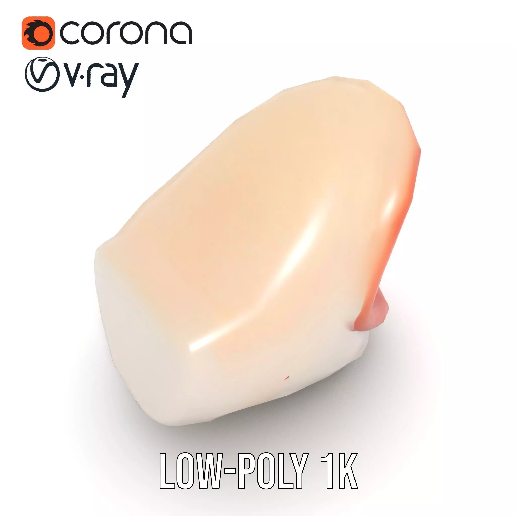 Open Mouth Expression model pack Low-poly 3D model_14