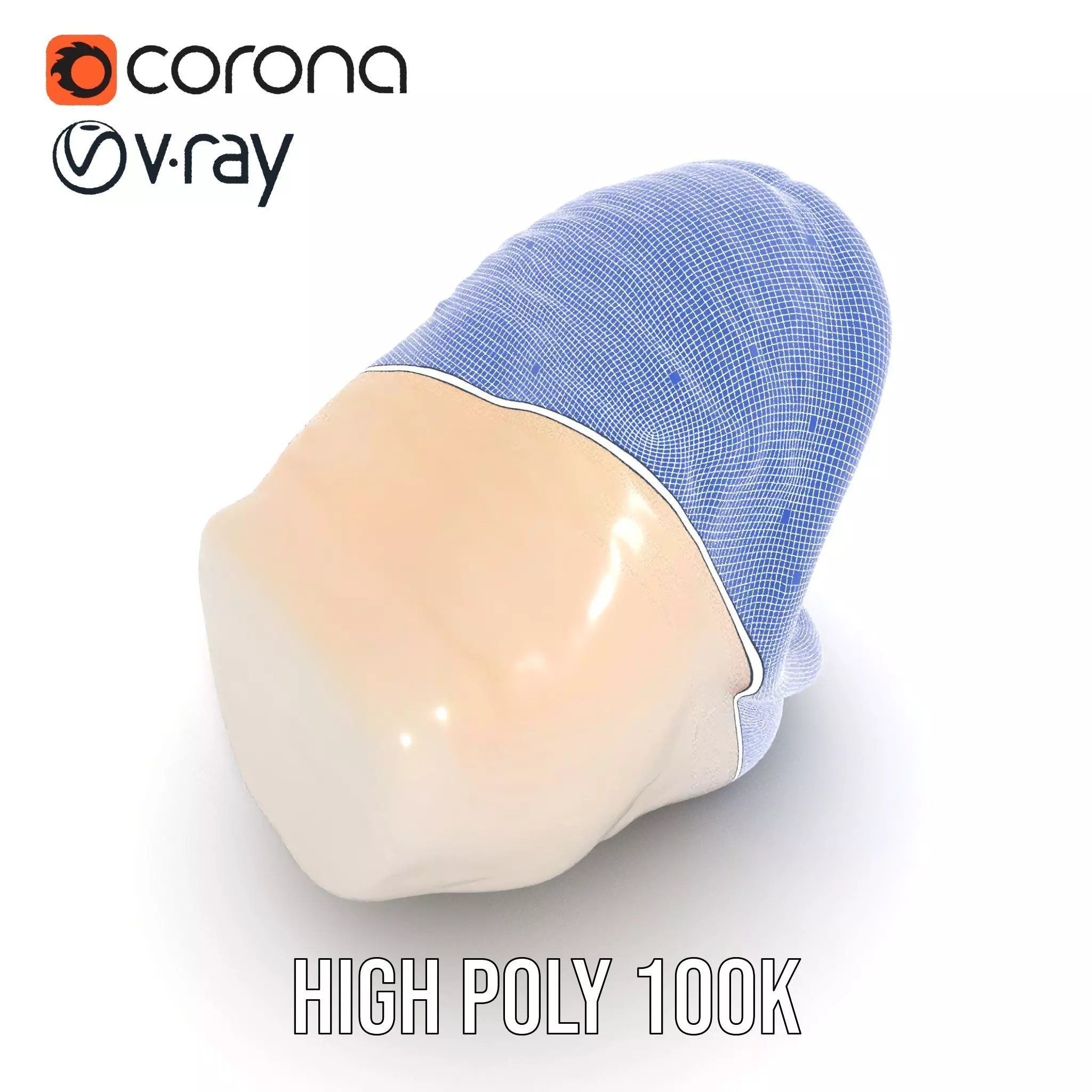 Open Mouth Expression model pack Low-poly 3D model_23